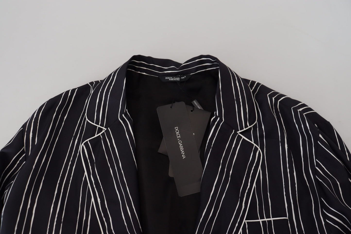 Dolce &amp; Gabbana Élégant haut de pyjama en soie Veste de détente