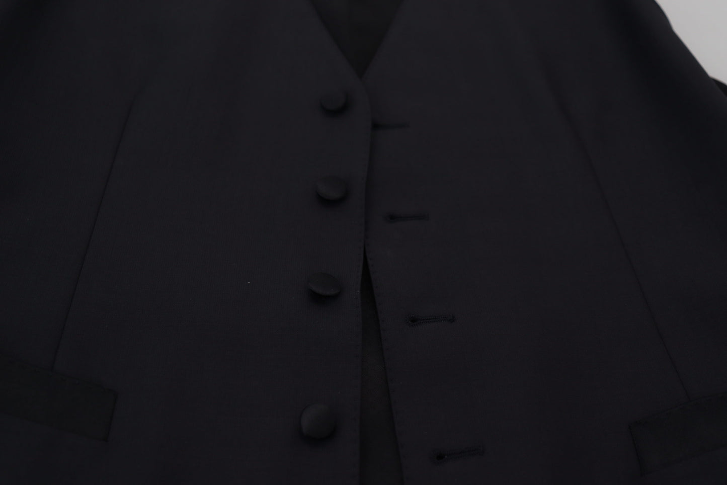 Dolce &amp; Gabbana Élégant gilet noir à boutonnage simple