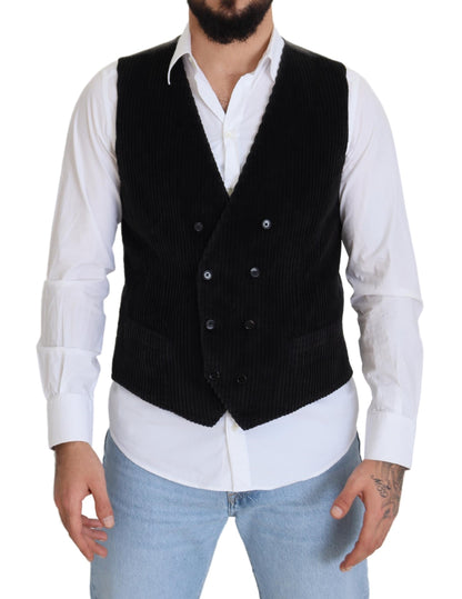 Dolce &amp; Gabbana Élégant gilet croisé noir