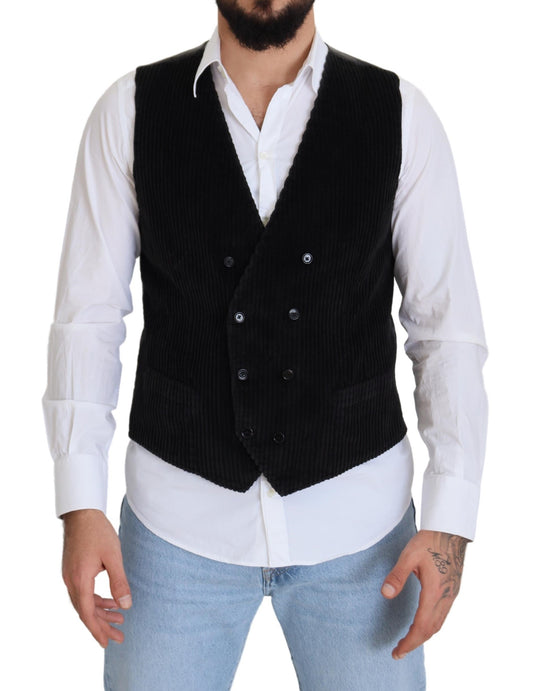 Dolce &amp; Gabbana Élégant gilet croisé noir