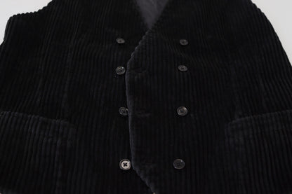 Dolce &amp; Gabbana Élégant gilet croisé noir