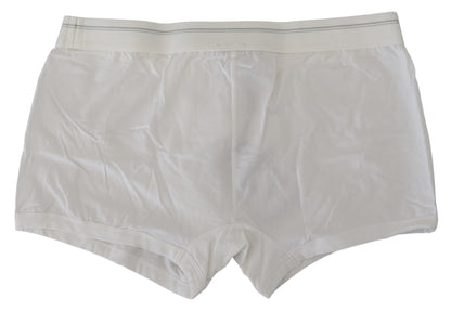 Boxer élégant en coton mélangé blanc Dolce &amp; Gabbana