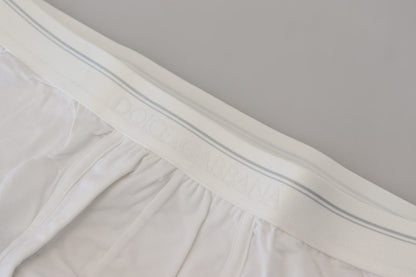 Boxer élégant en coton mélangé blanc Dolce &amp; Gabbana