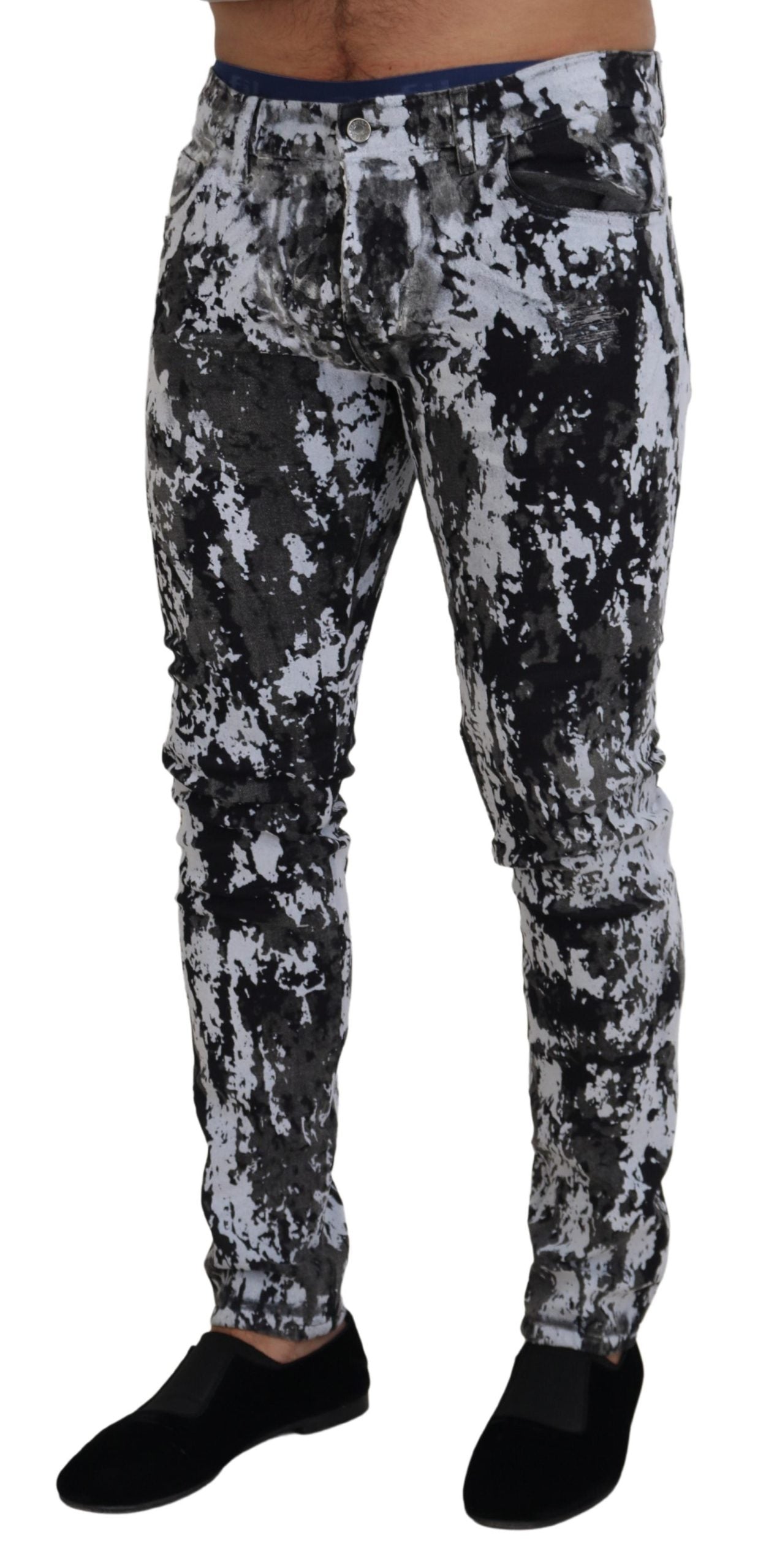 Dolce &amp; Gabbana Multicolor Cotton Tie Dye Skinny Denim Jeans