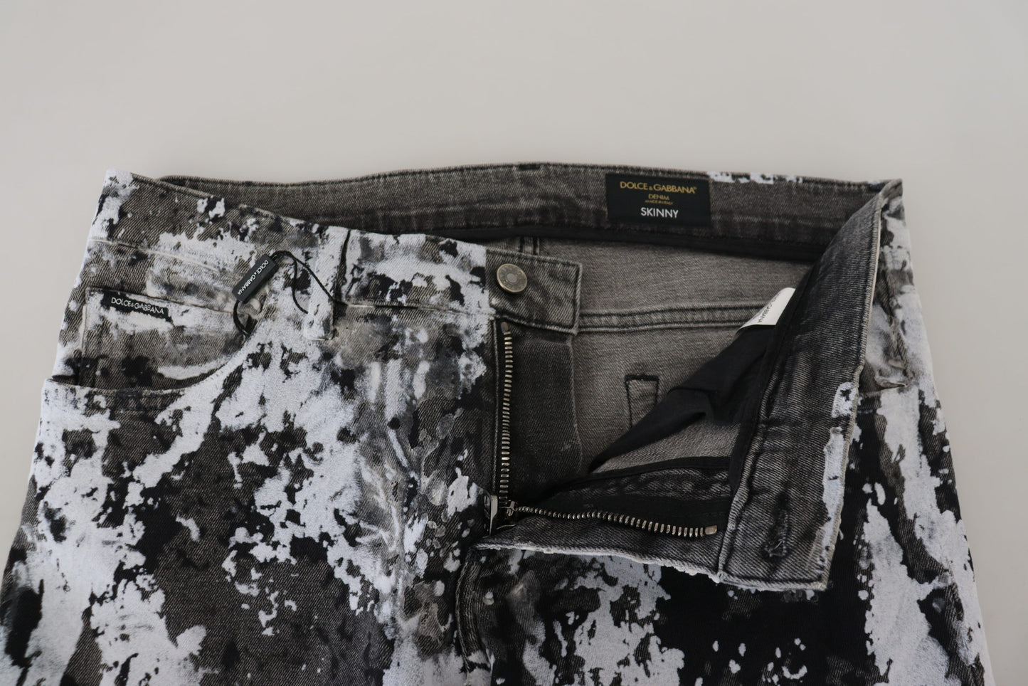 Dolce &amp; Gabbana Multicolor Cotton Tie Dye Skinny Denim Jeans