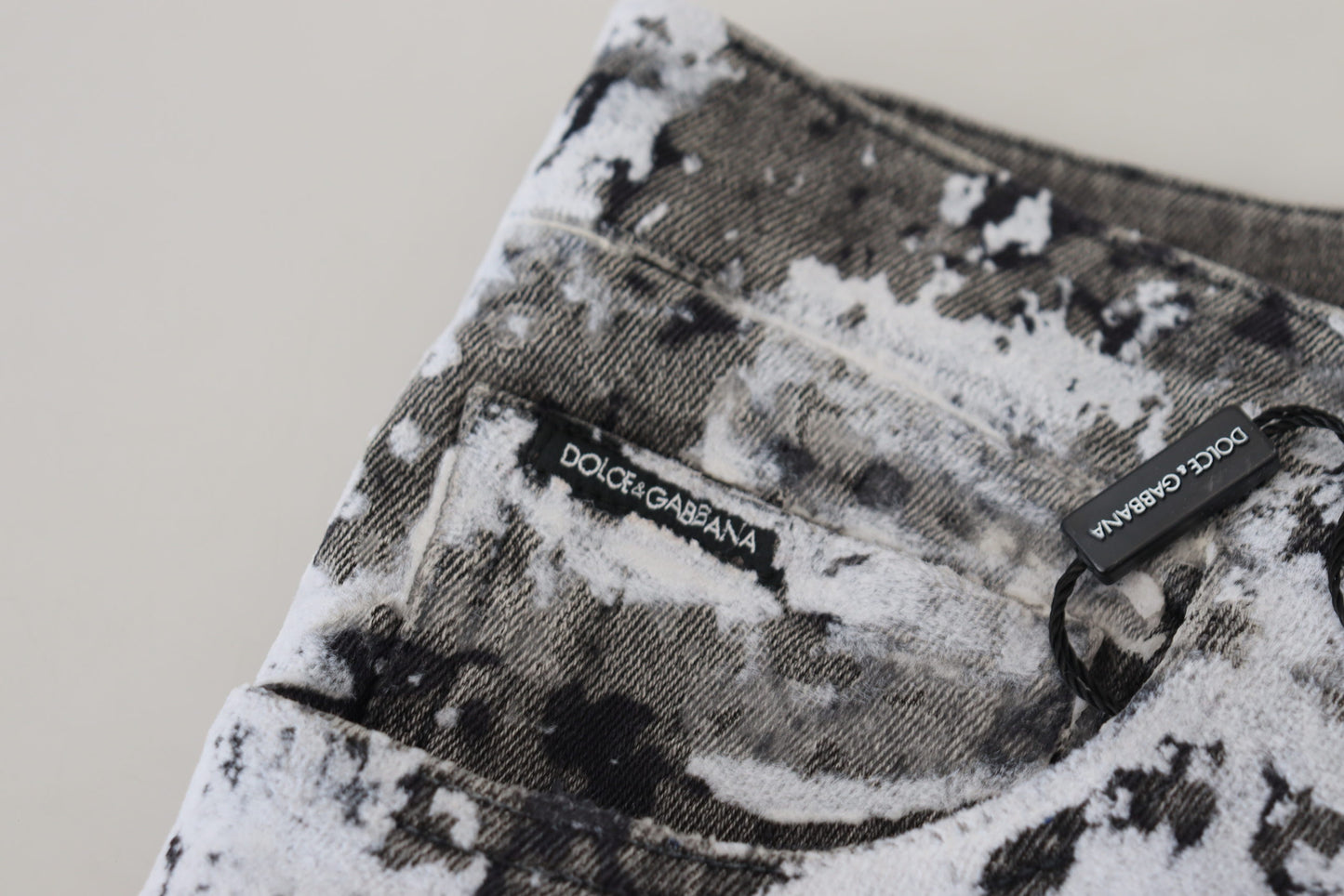 Dolce &amp; Gabbana Multicolor Cotton Tie Dye Skinny Denim Jeans