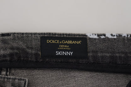 Dolce &amp; Gabbana Multicolor Cotton Tie Dye Skinny Denim Jeans