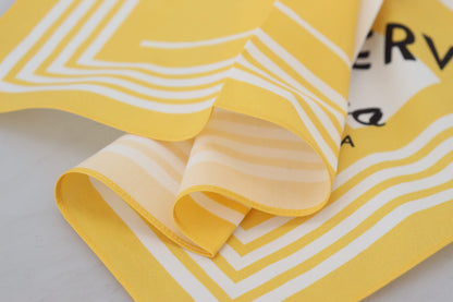 Dolce & Gabbana Yellow Portocervo Cotton Shawl Wrap Scarf by Dolce & Gabbana