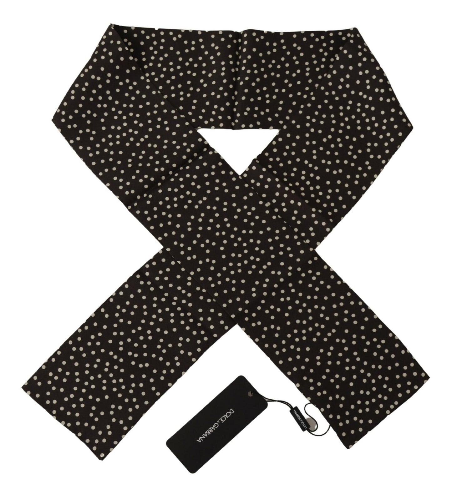 Dolce & Gabbana Brown Polka Dot Men Scarf Neck Wrap Shawl Scarf by Dolce & Gabbana