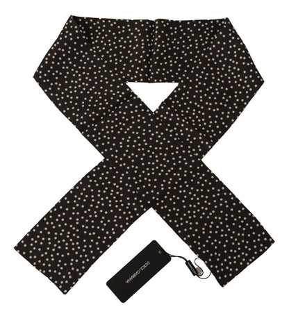 Dolce & Gabbana Brown Polka Dot Men Scarf Neck Wrap Shawl Scarf by Dolce & Gabbana