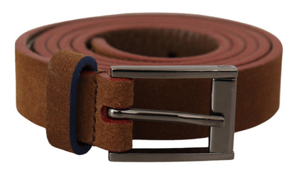 Ceinture en daim chic Dolce &amp; Gabbana avec boucle gravée du logo