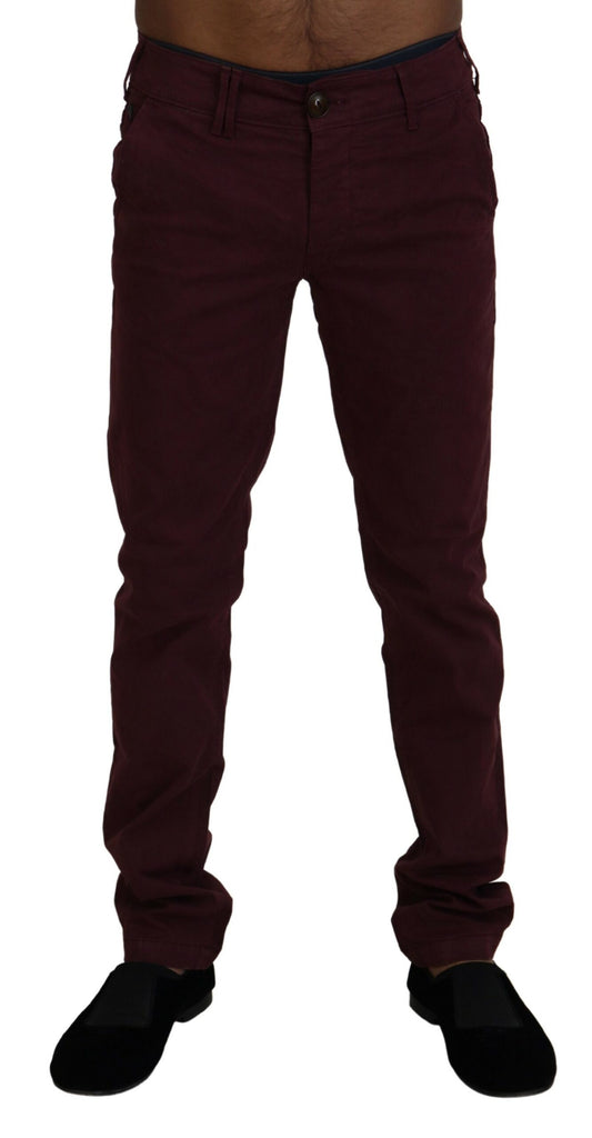 Pantalon skinny en coton marron CYCLE