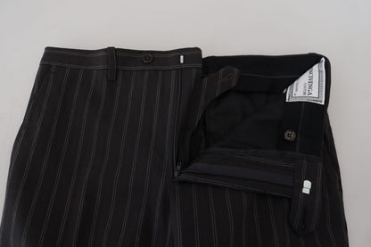 Pantalon habillé élégant en viscose à rayures BENCIVENGA pour homme