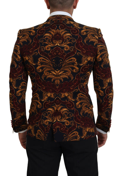 Dolce &amp; Gabbana Multicolor Floral Single Breasted Martini Blazer