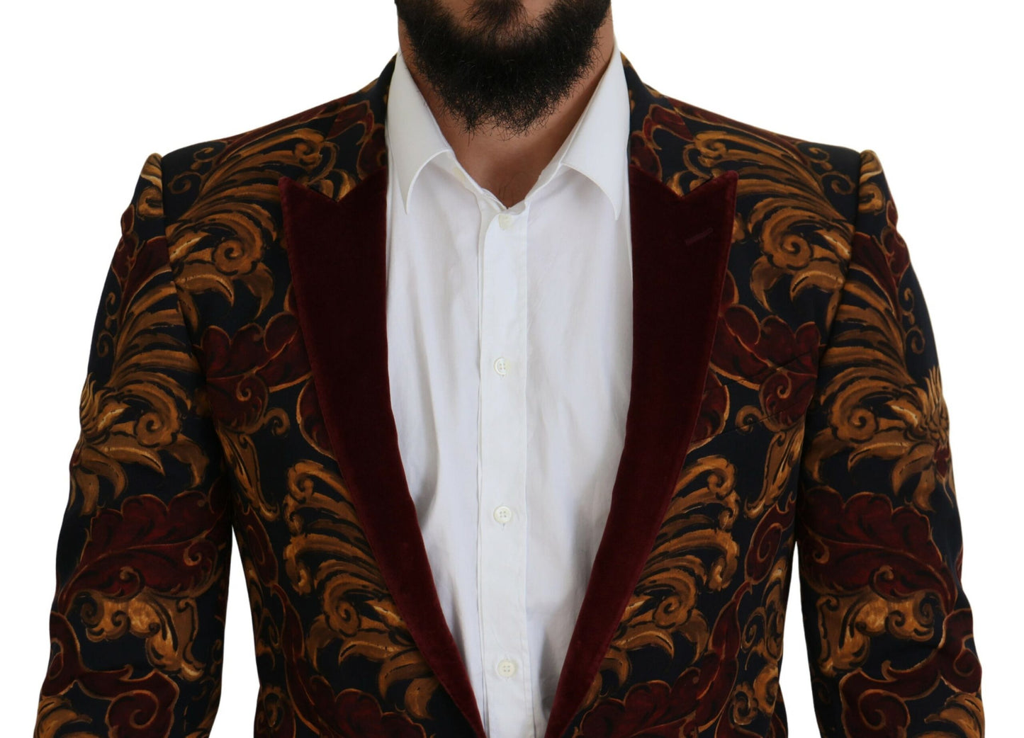 Dolce &amp; Gabbana Multicolor Floral Single Breasted Martini Blazer