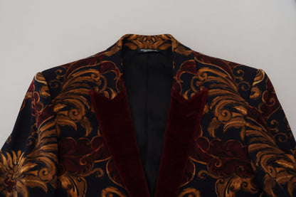 Dolce &amp; Gabbana Multicolor Floral Single Breasted Martini Blazer