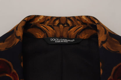 Dolce &amp; Gabbana Multicolor Floral Single Breasted Martini Blazer