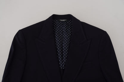 Blazer noir élégant à simple boutonnage Dolce &amp; Gabbana