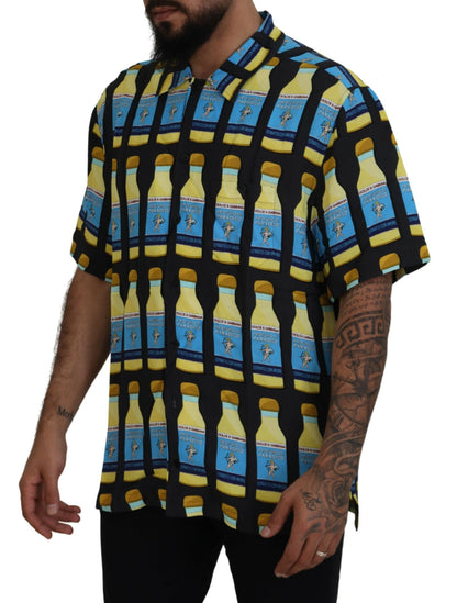 Dolce & Gabbana Multicolor Printed Viscose Casual Shirt by Dolce & Gabbana