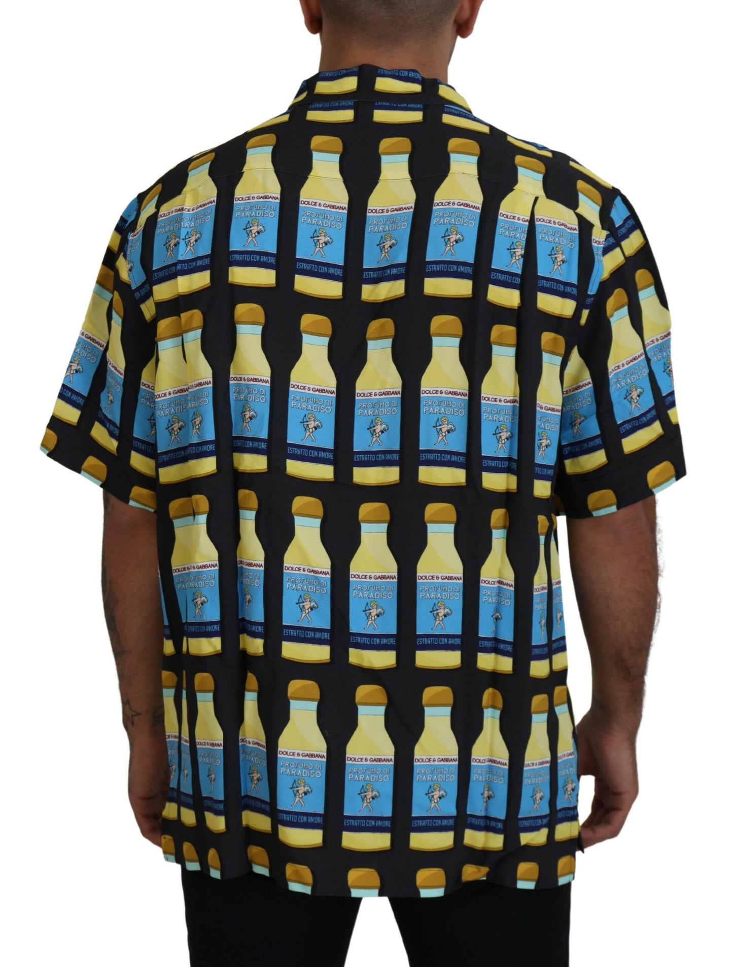Dolce & Gabbana Multicolor Printed Viscose Casual Shirt by Dolce & Gabbana