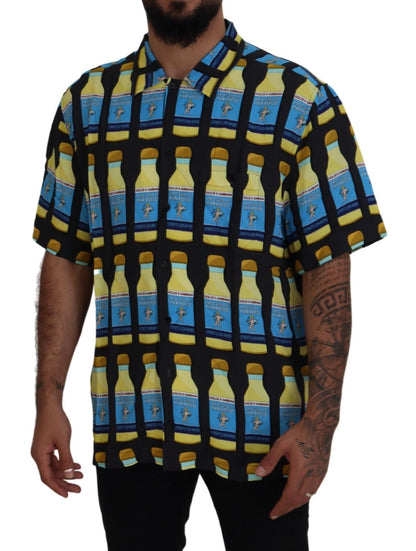Dolce & Gabbana Multicolor Printed Viscose Casual Shirt by Dolce & Gabbana
