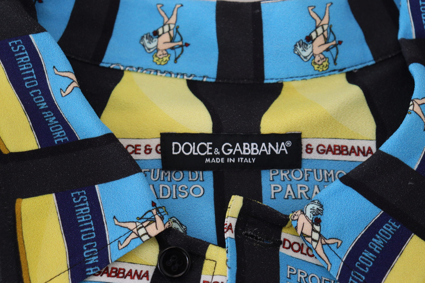 Dolce & Gabbana Multicolor Printed Viscose Casual Shirt by Dolce & Gabbana