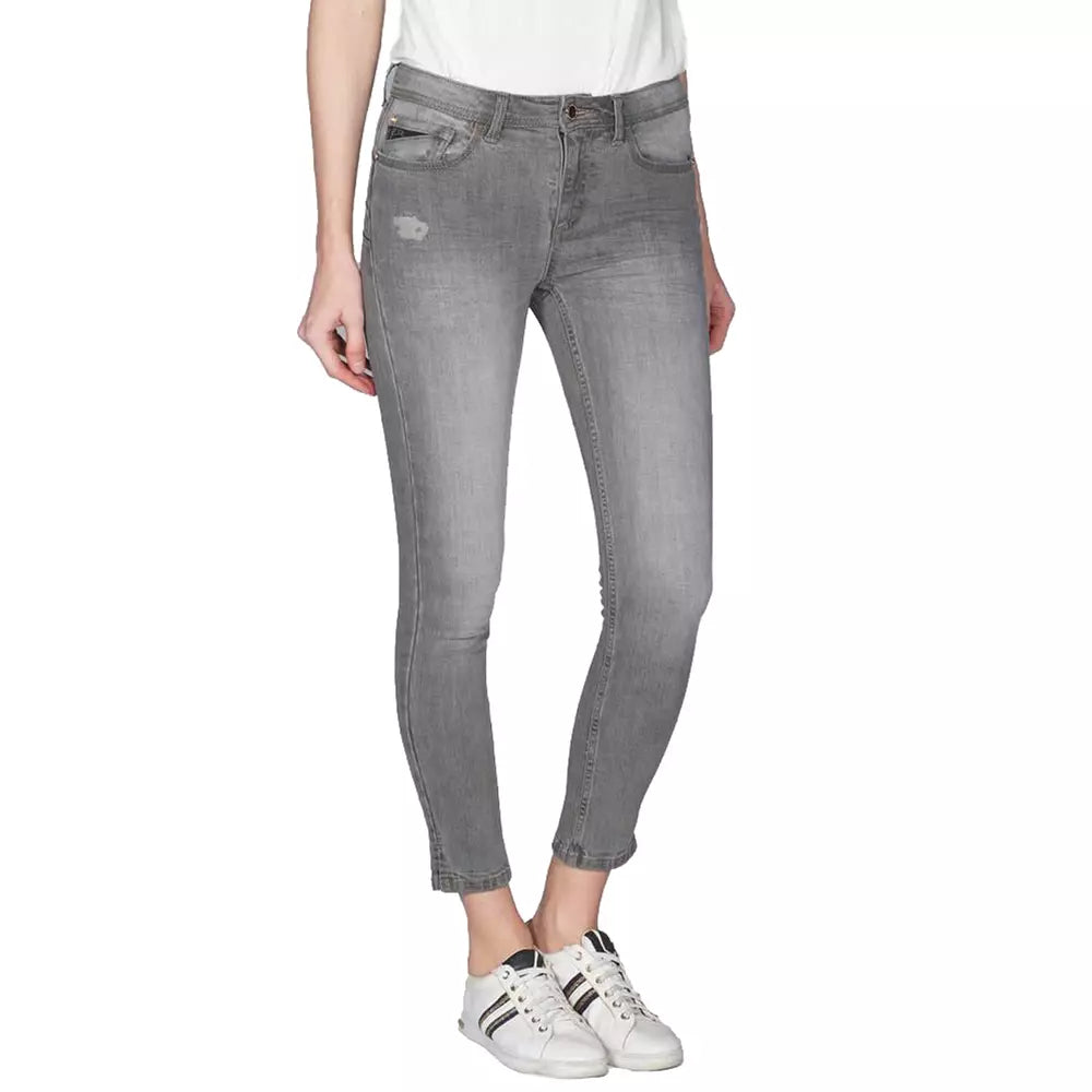 Yes Zee Gray Cotton Women's Push-Up Jegging by Yes Zee