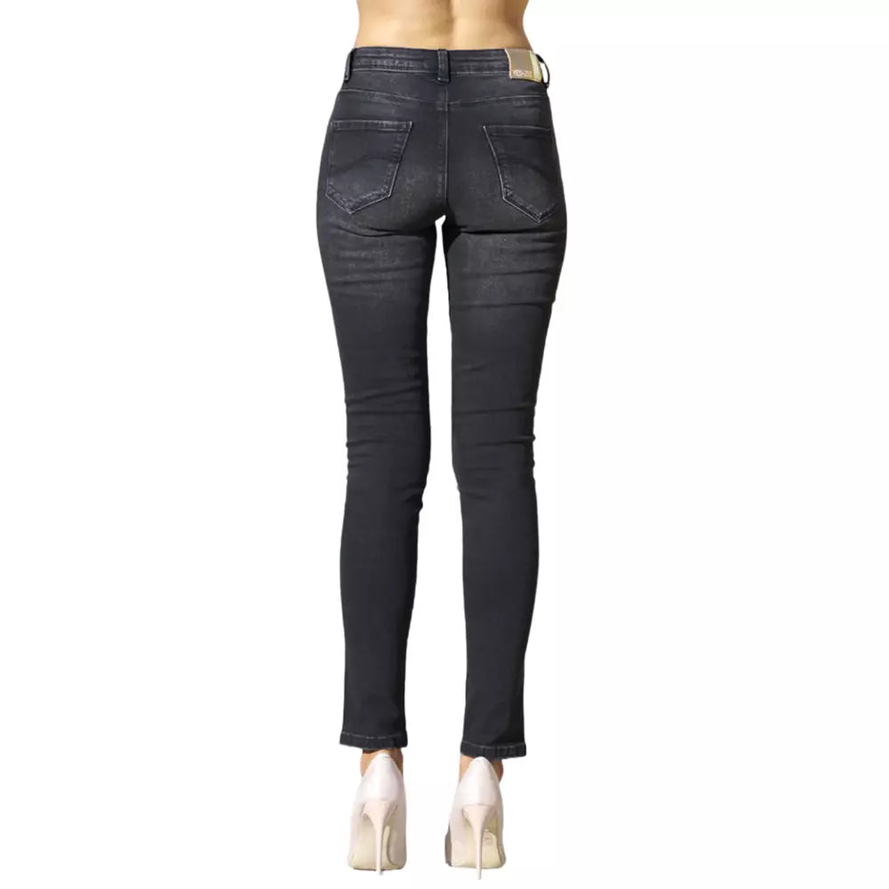 Yes Zee Black Cotton Women's Jean by Yes Zee