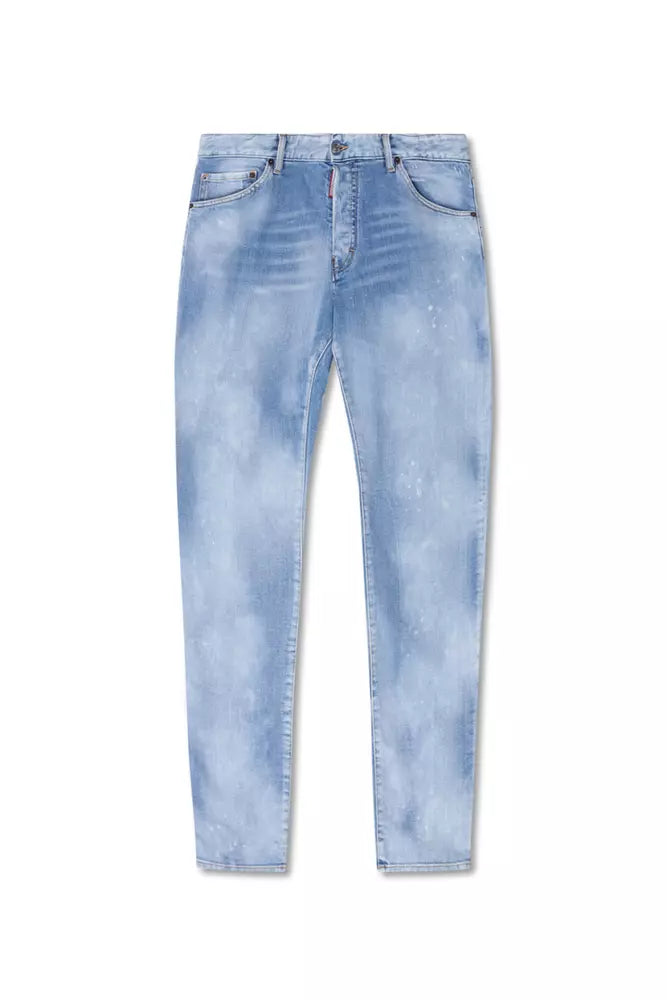 Dsquared² Light Blue Cotton Men Jeans by Dsquared²
