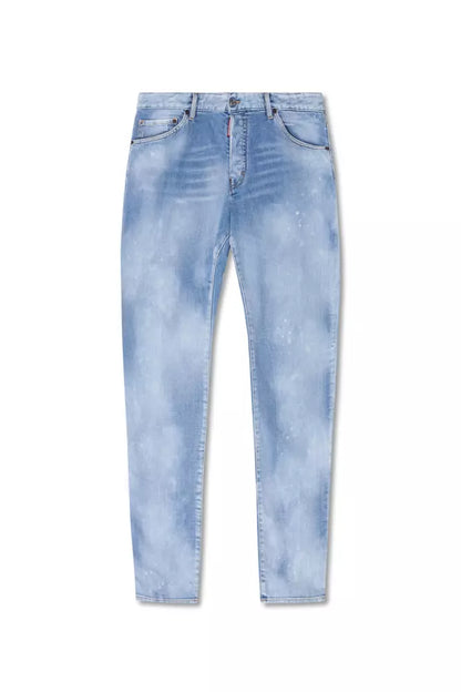 Dsquared² Light Blue Cotton Men Jeans by Dsquared²