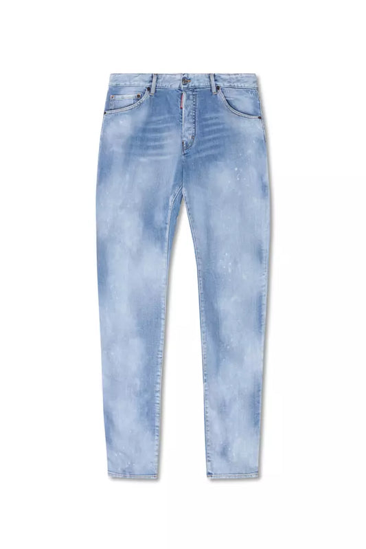 Dsquared² Light Blue Cotton Men Jeans by Dsquared²