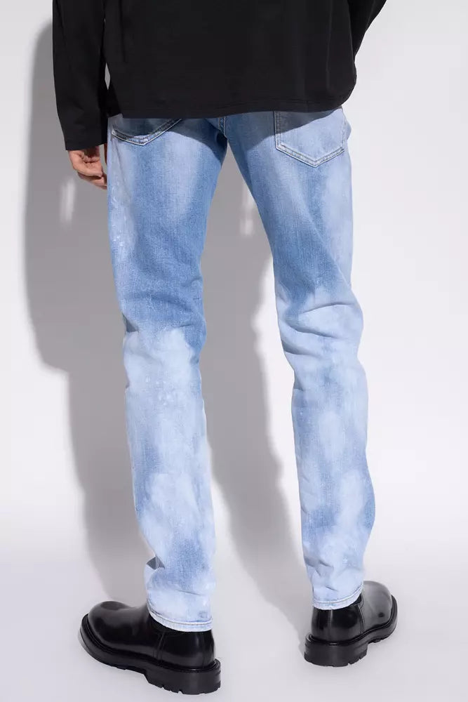 Dsquared² Light Blue Cotton Men Jeans by Dsquared²