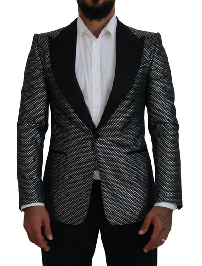 Blazer élégant à simple boutonnage en jacquard Dolce &amp; Gabbana