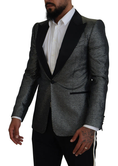 Blazer élégant à simple boutonnage en jacquard Dolce &amp; Gabbana