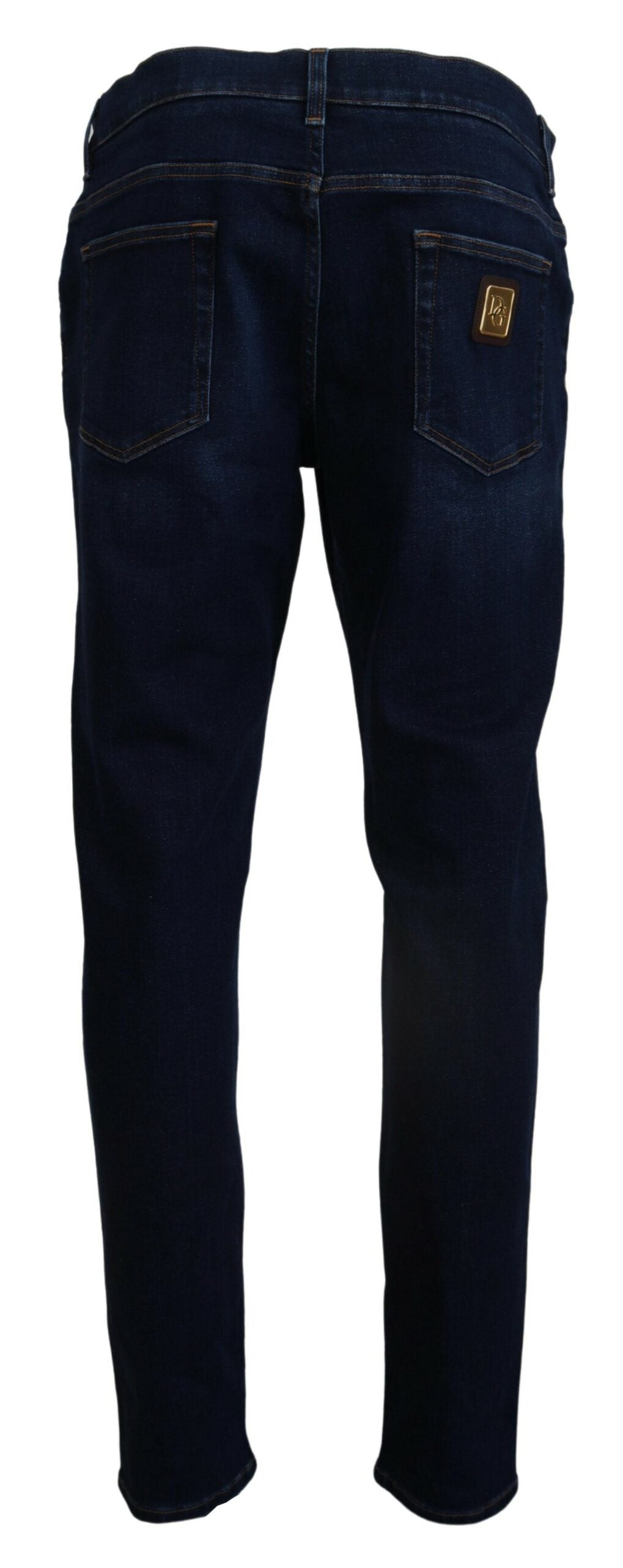 Jean slim élégant en denim bleu foncé Dolce &amp; Gabbana