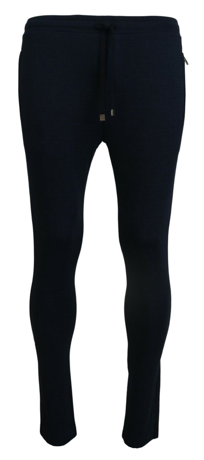 Pantalon de survêtement décontracté bleu élégant Dolce &amp; Gabbana
