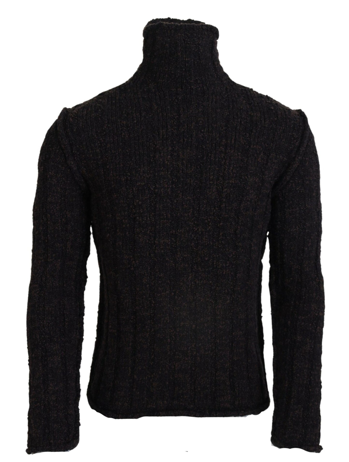 Dolce & Gabbana Brown Wool Knit Turtleneck Pullover Sweater by Dolce & Gabbana