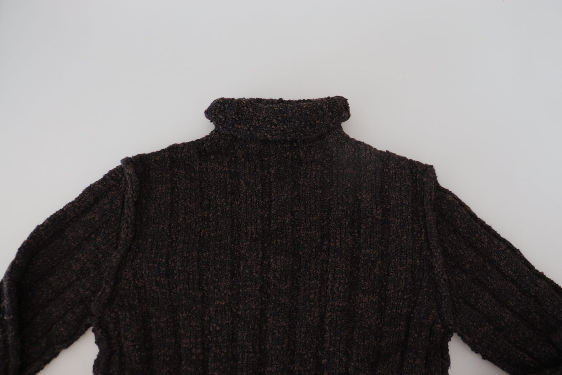 Dolce & Gabbana Brown Wool Knit Turtleneck Pullover Sweater by Dolce & Gabbana