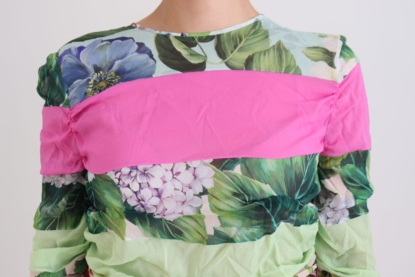 Dolce & Gabbana Multicolor Silk Floral Bodycon Sheath Dress by Dolce & Gabbana