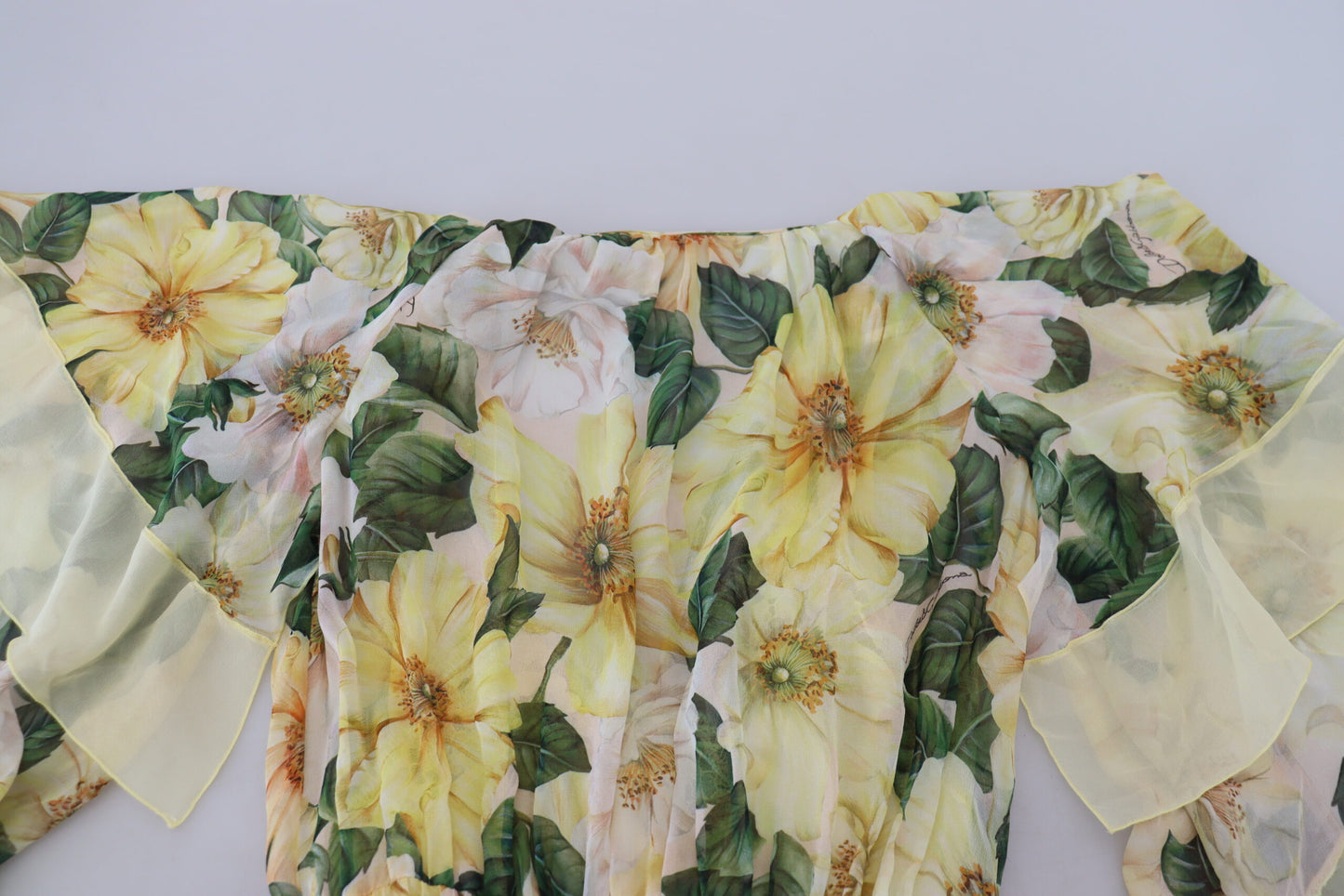 Dolce & Gabbana Multicolor Silk Floral Print Long Maxi Dress by Dolce & Gabbana
