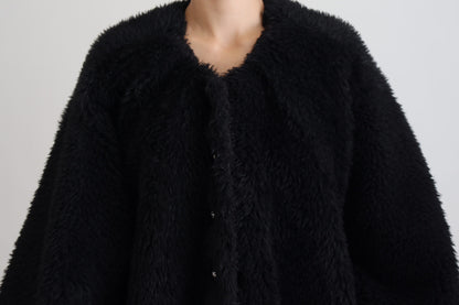 Dolce &amp; Gabbana Élégant manteau en cachemire mélangé noir