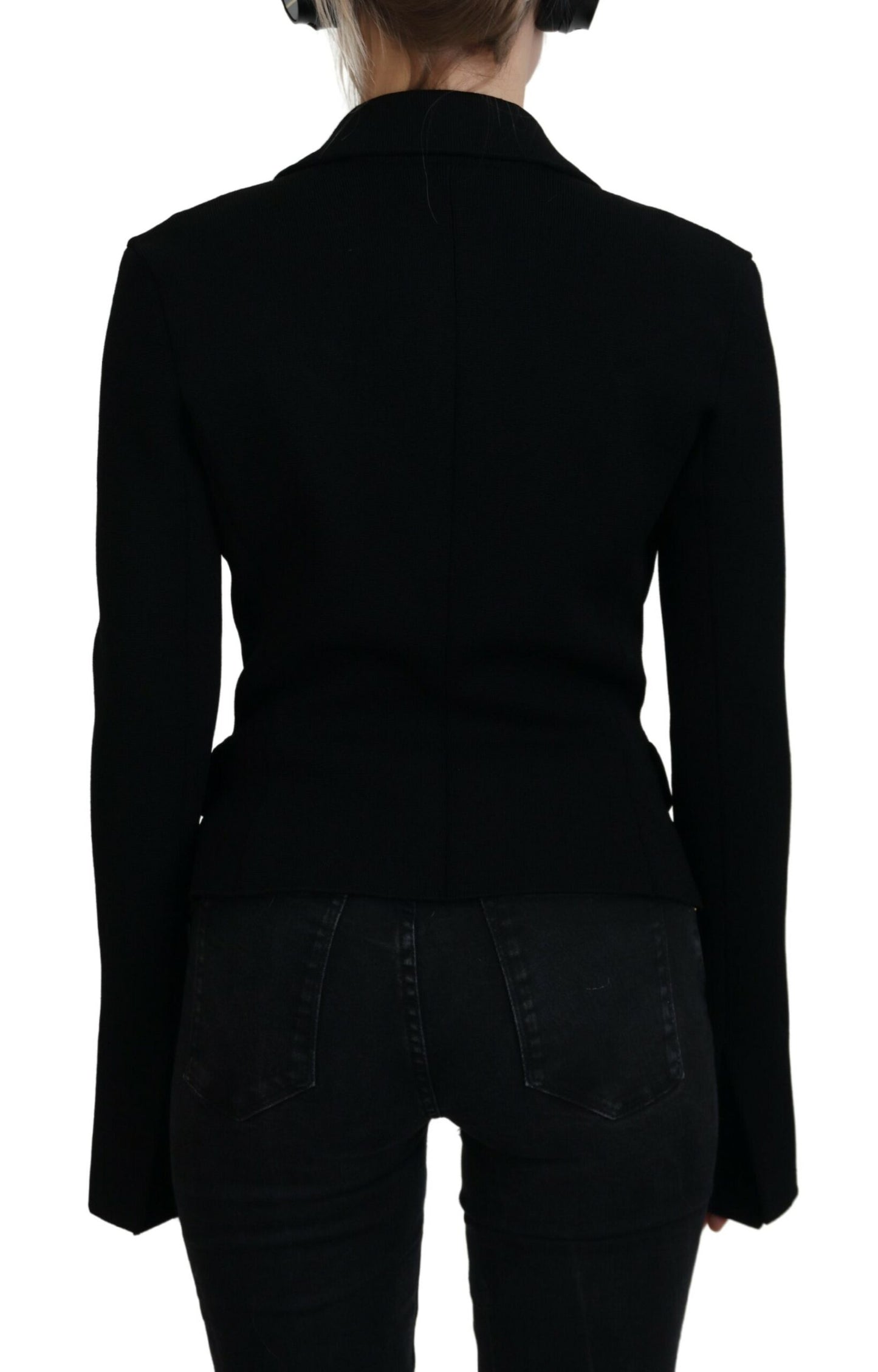 Dolce &amp; Gabbana Élégante veste noire à manches longues