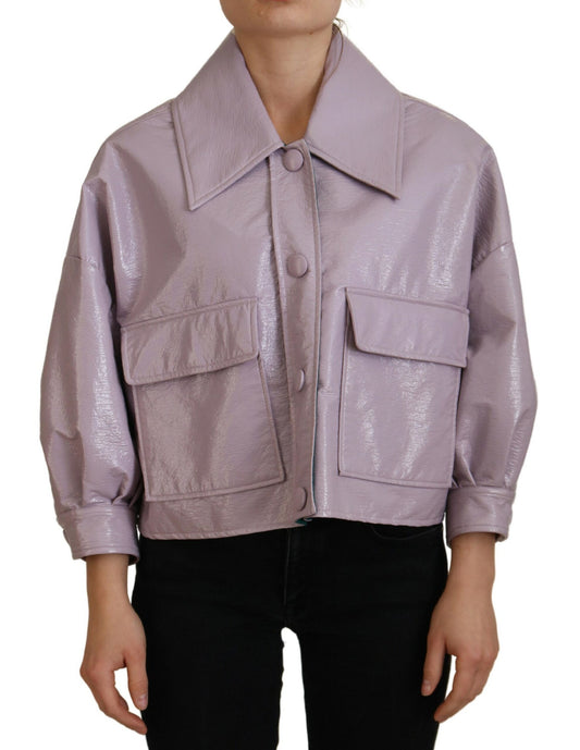 Veste courte violette chic Dolce &amp; Gabbana : une déclaration de style