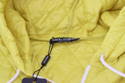 Dolce &amp; Gabbana Élégante veste à capuche jaune