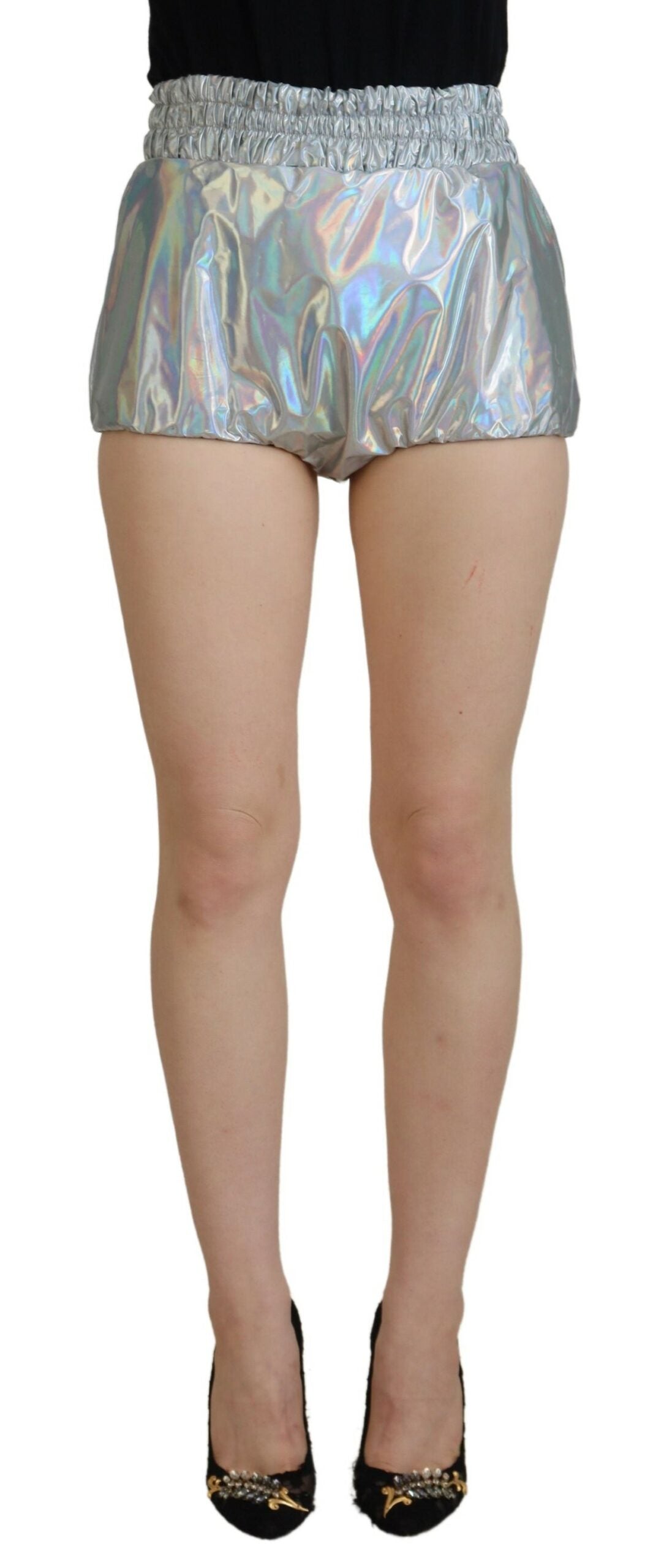 Short taille haute argenté Dolce &amp; Gabbana Elevated Elegance