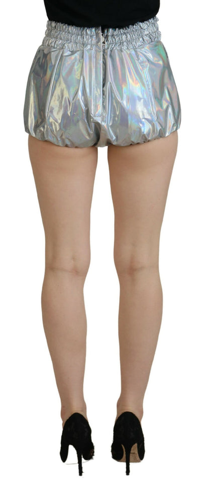 Short taille haute argenté Dolce &amp; Gabbana Elevated Elegance