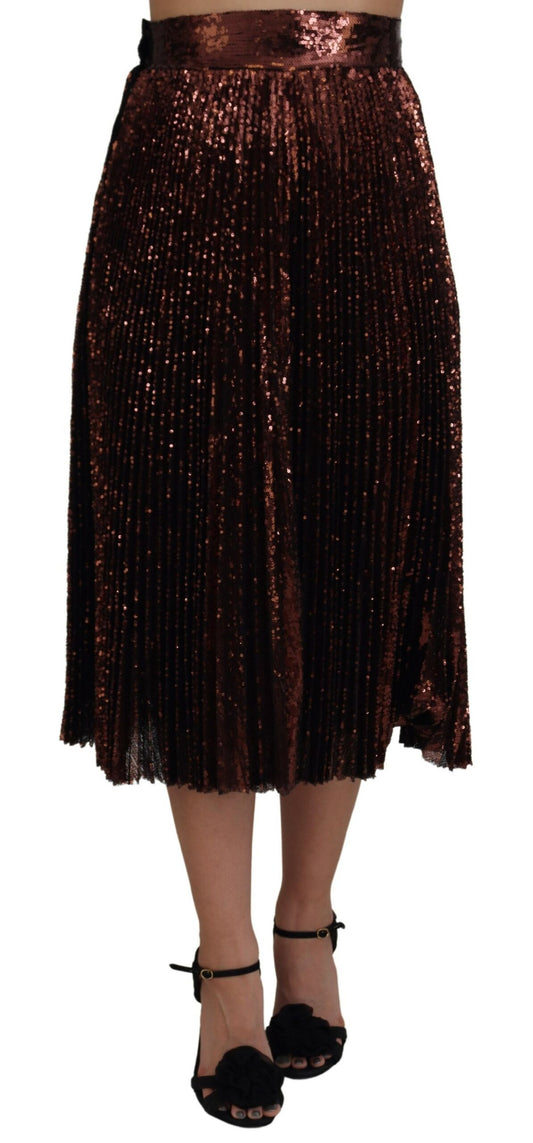 Jupe midi trapèze taille haute élégante Dolce &amp; Gabbana