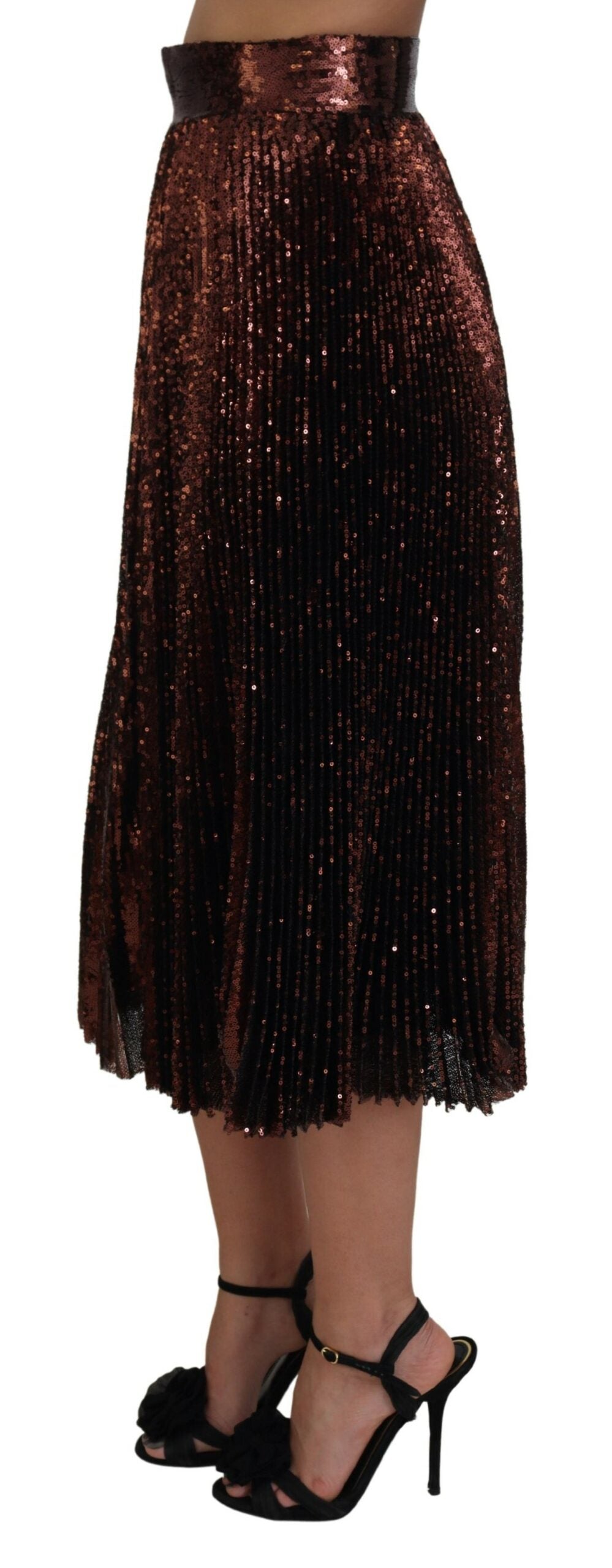 Jupe midi trapèze taille haute élégante Dolce &amp; Gabbana