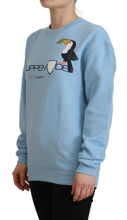 Philippe Model Light Blue Logo Printed Long Sleeves Sweater by Philippe Model