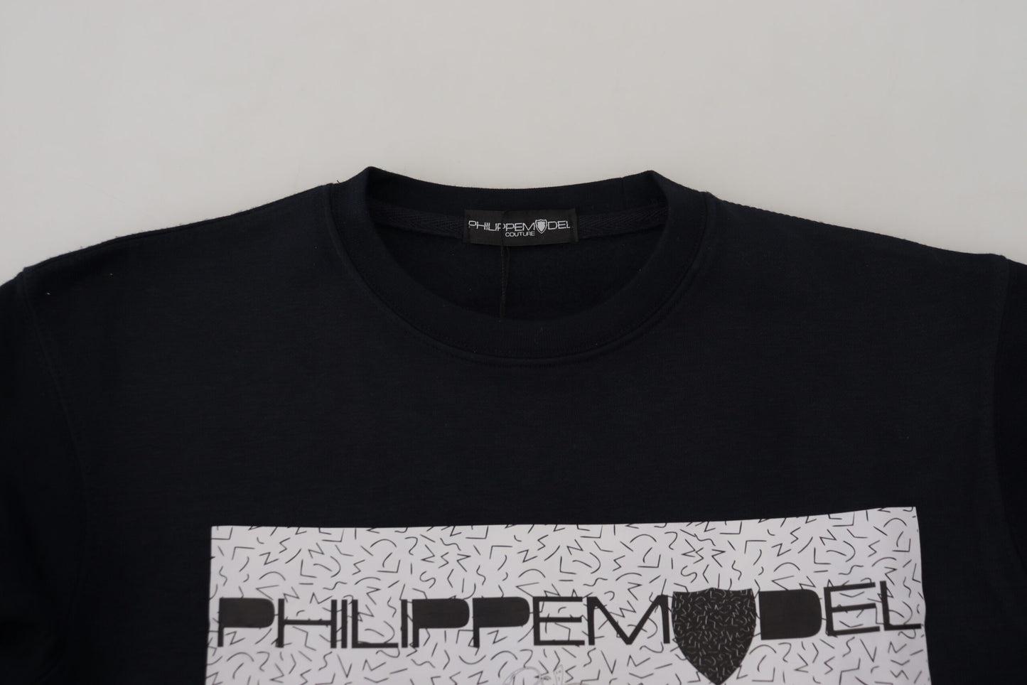 Philippe Model Black Printed Long Sleeves Pullover Sweater by Philippe Model